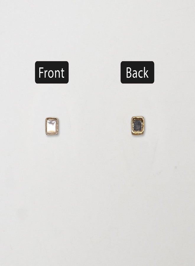 Embroiderymaterial Sew On Beads/Rhinestones/Kundan Stones Mirrors for Craft Work, Embroidery Work, Jewellery Work, Aari Work, Maggam Work etc (Square Shape, Silver Color, 8MM, 50 Pieces) - Image 5